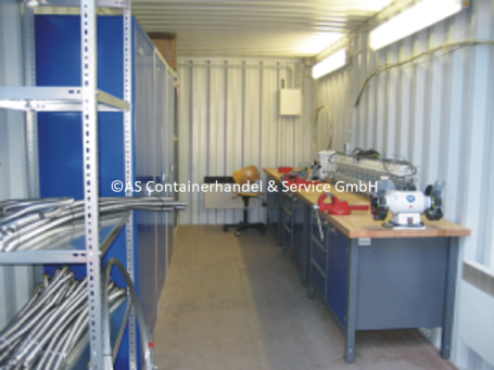 20ft. Lagercontainer, Seecontainer, Werkstattcontainer, Baustellencontainer